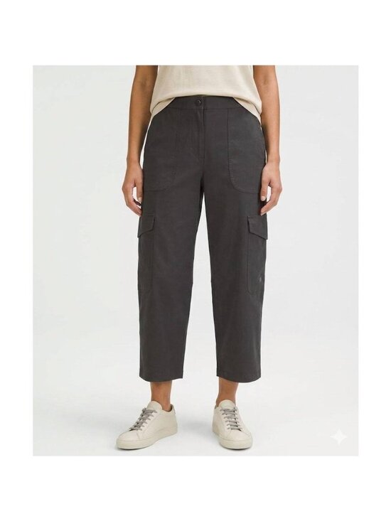 lululemon athletica Pants - Lululemon Light Utilitech Cargo Pocket High-Rise Crop Size 27 in Graphite Grey